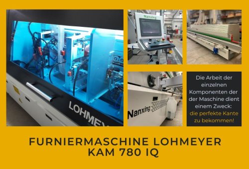 Neue Lohmeyer Furniermaschine KAM 780 IQ